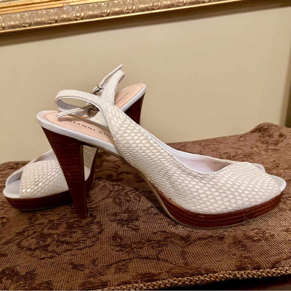 Gianni Bini Peep Toe Platform Spiked Heels